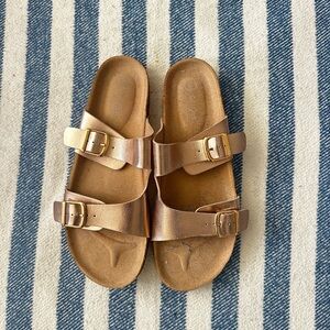 Cat & Jack Metallic Buckle Sandals